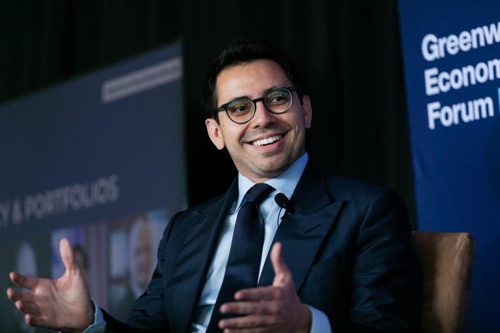 James Fishback speaking at a campaign event